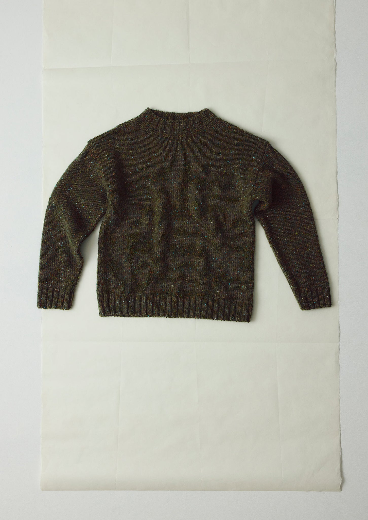 Finn Donegal Wool Sweater | Khaki