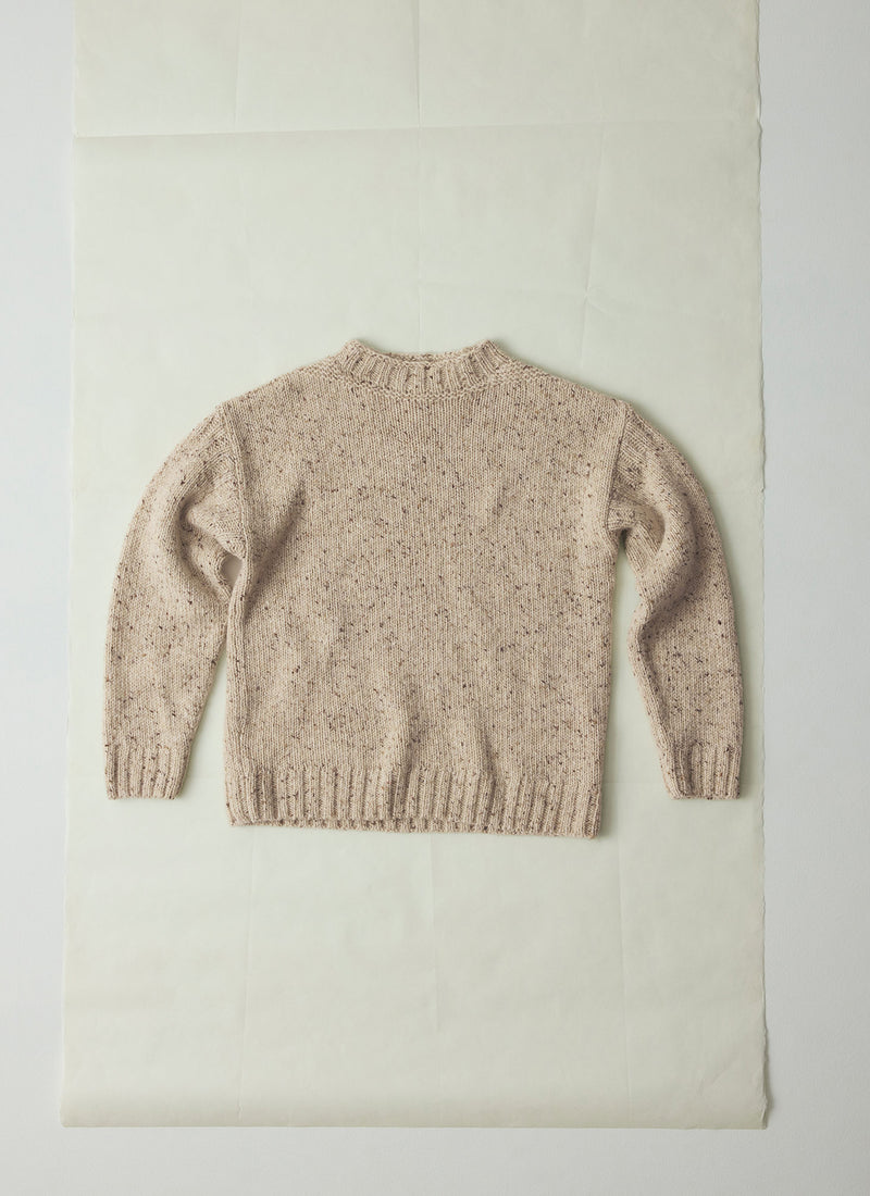 Finn Donegal Wool Sweater | Oatmeal