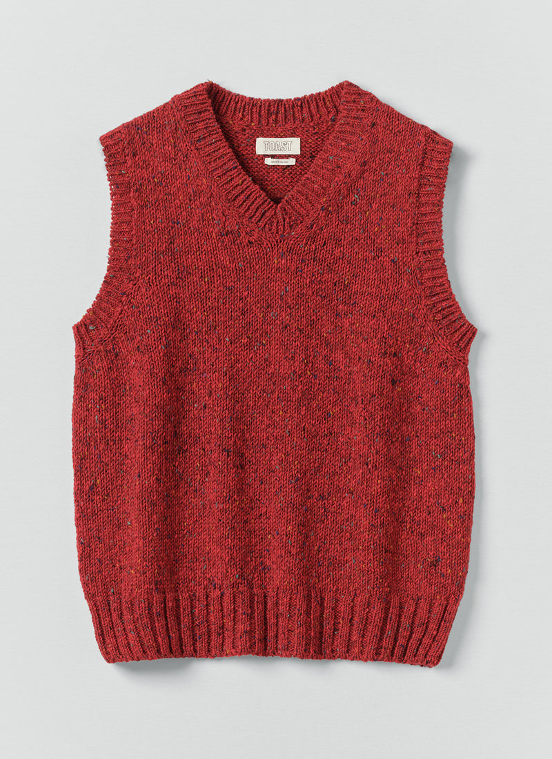 Donegal Wool Knitted Tank | Hawthorn