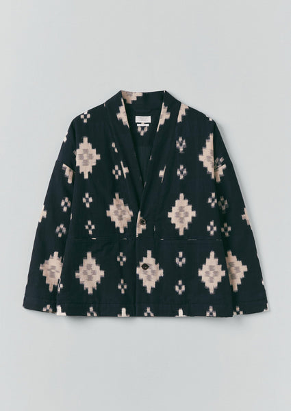 Fugue Ikat Padded Jacket Midnight Sand