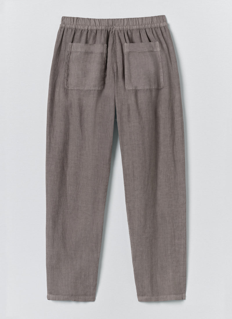 Alfie Garment Dyed Linen Trousers | Iron
