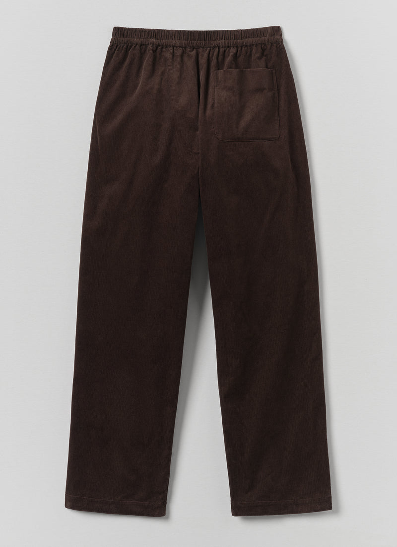 Organic Cord Lounge Trousers | Bitter Chocolate