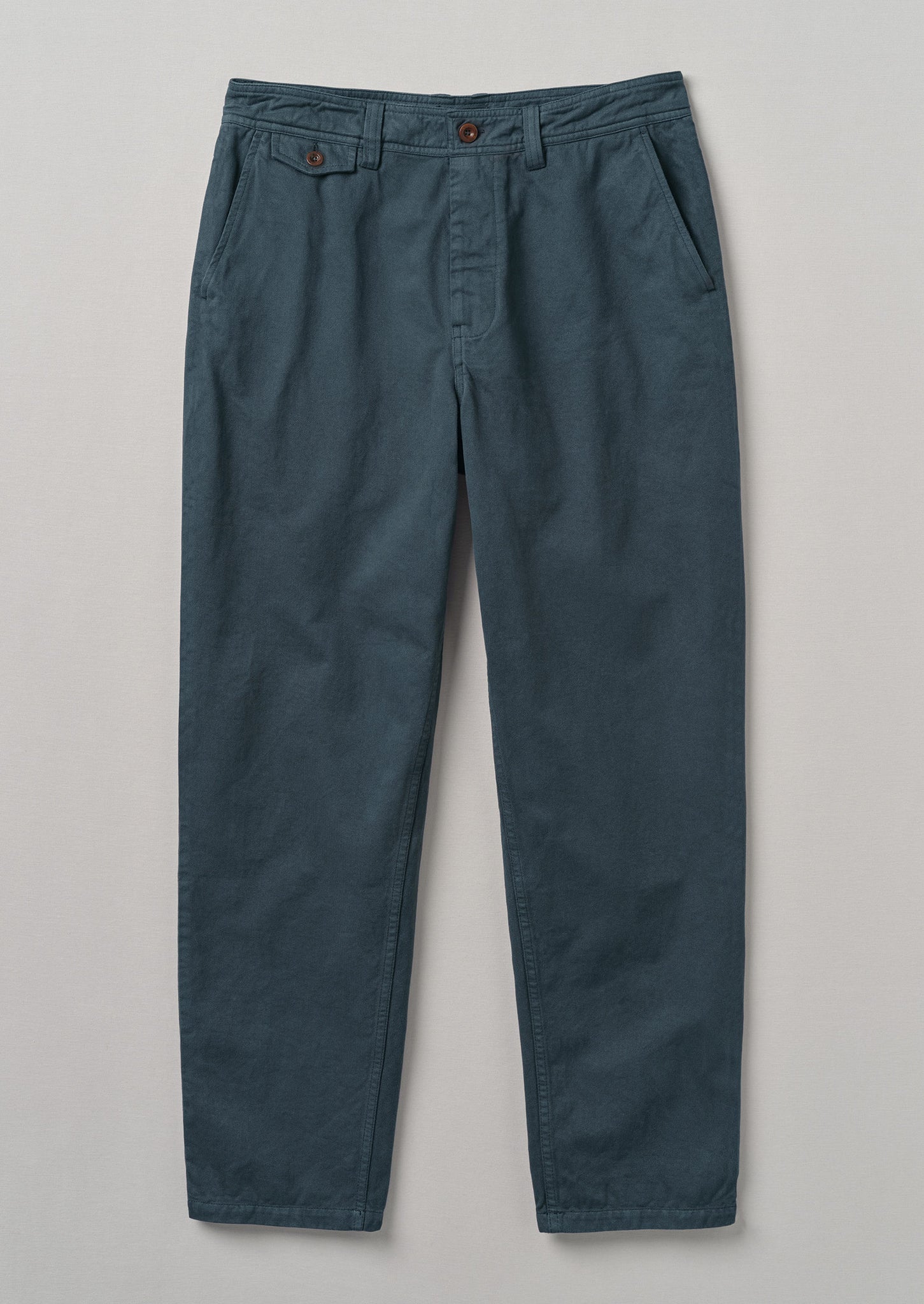 Norv Garment Dyed Tapered Trousers | Slate | TOAST