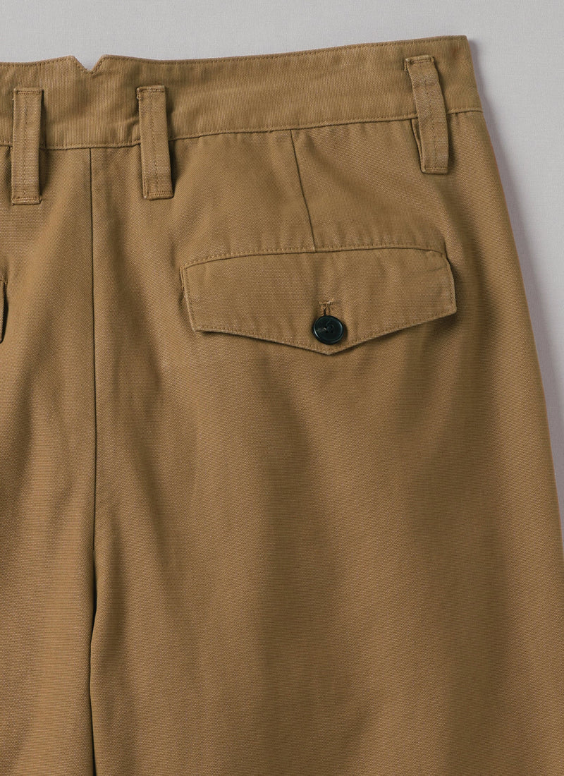 Bill Cotton Canvas Wide Leg Trousers | Acorn