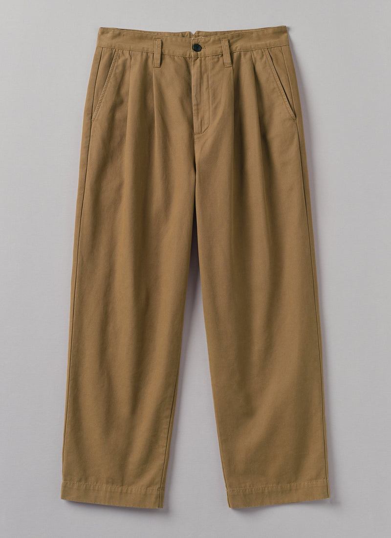 Bill Cotton Canvas Wide Leg Trousers | Acorn