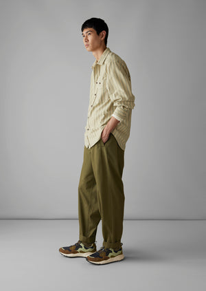 Pure Cotton Tapered Ankle Grazer Trousers