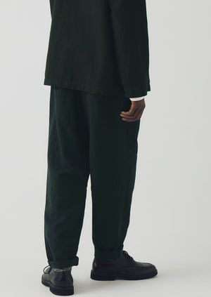 Alfie Garment Dyed Herringbone Trousers | Washed Black | TOAST