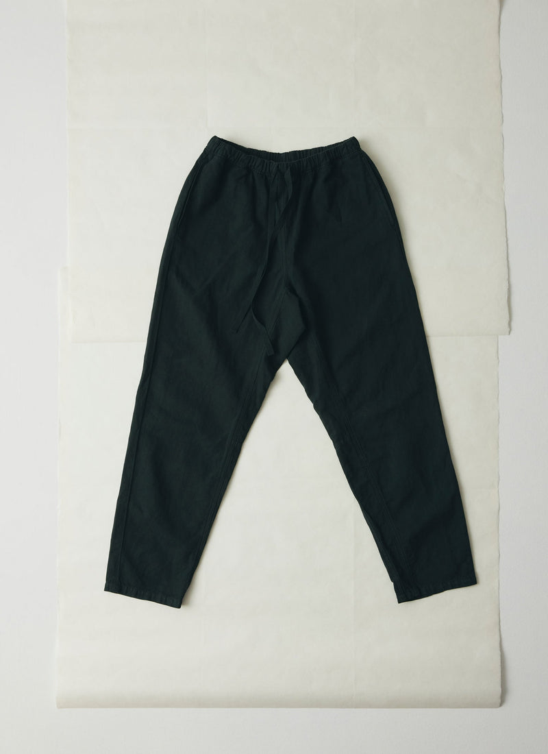 Alfie Garment Dyed Herringbone Trousers | Washed Black
