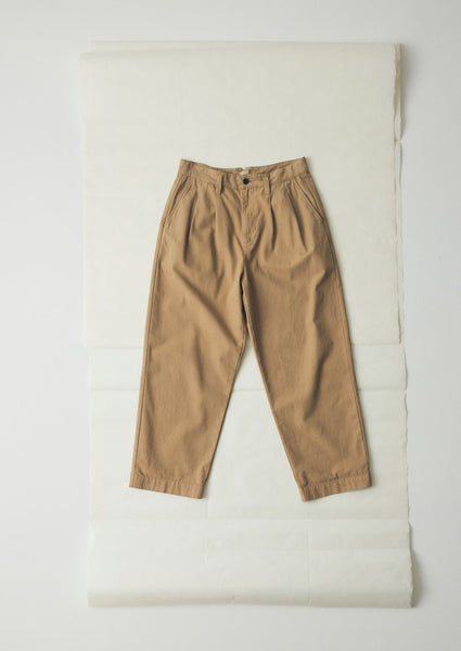Bill Cotton Canvas Wide Leg Trousers Ash