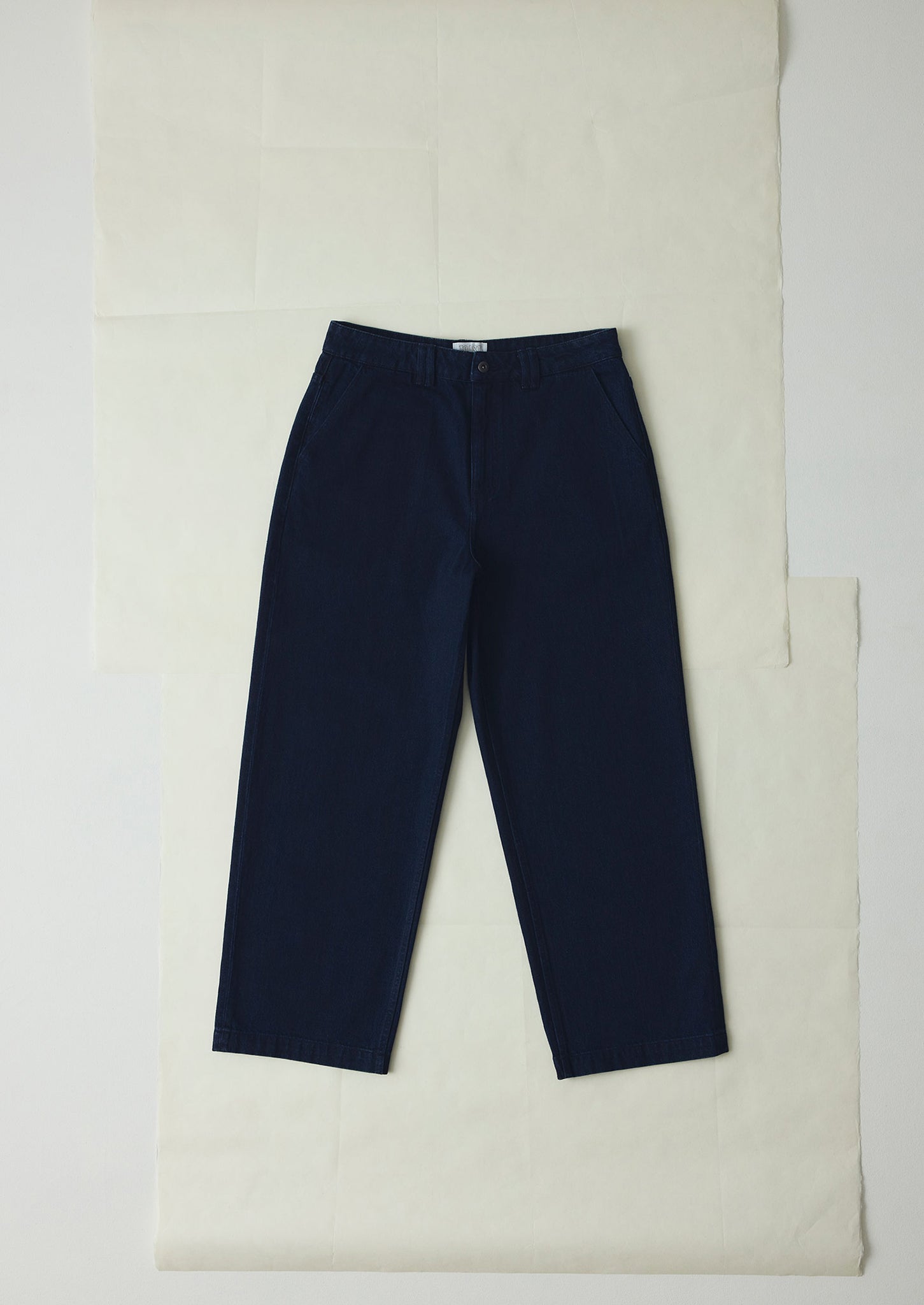 Japanese Denim Wide Leg Trousers | Indigo