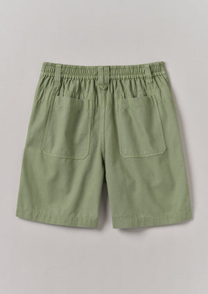Cotton Canvas Shorts | Light Sage