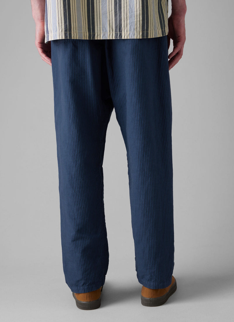 Alfie Overdyed Stripe Trousers | Engineer Blue