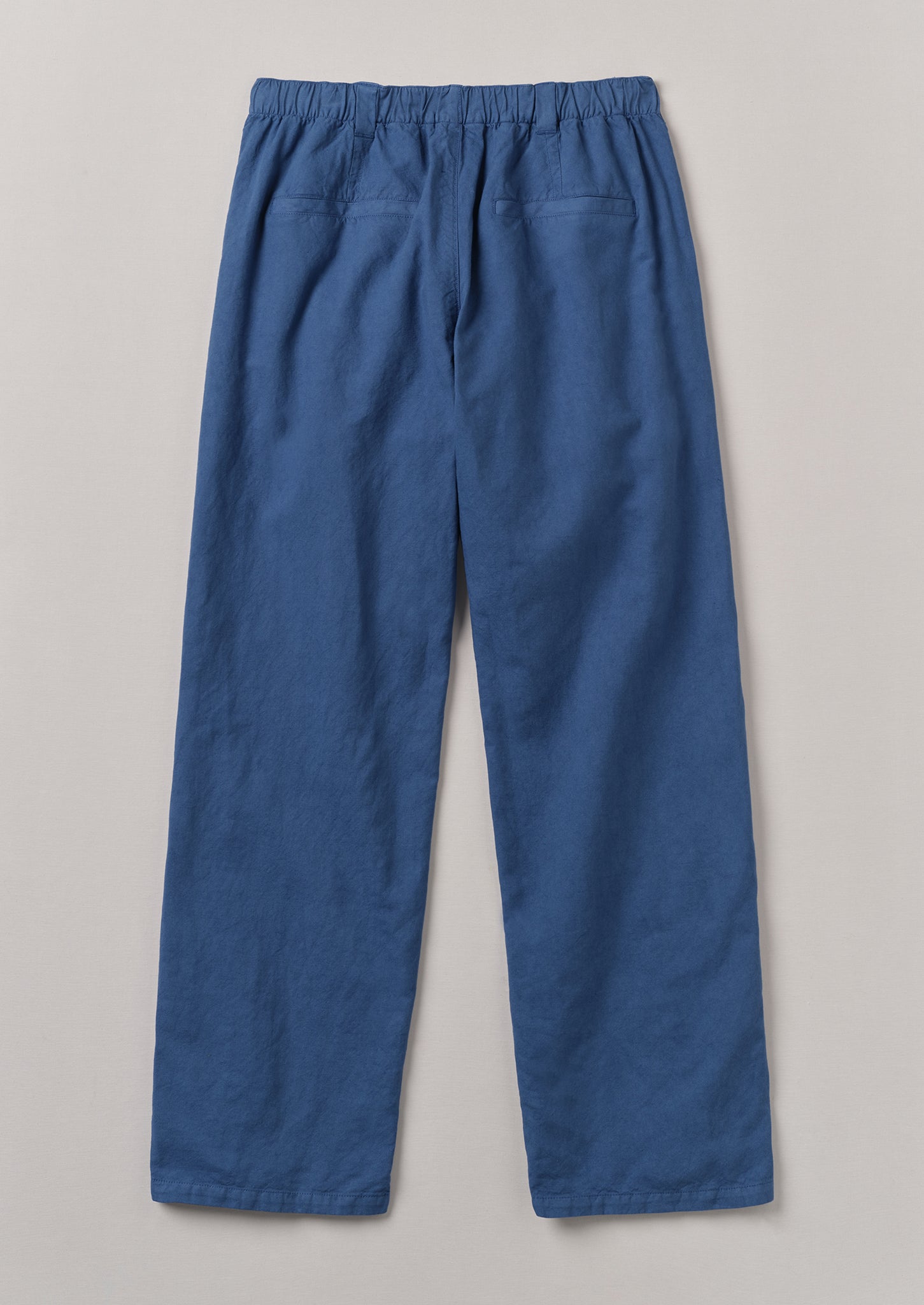 Rory Cotton Linen Drawstring Trousers | Washed Indigo