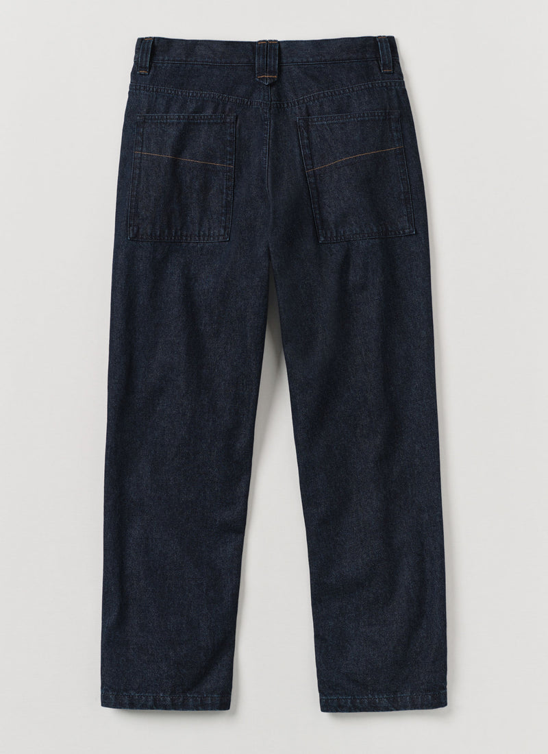 Norv Denim Tapered Trousers | Dark Indigo