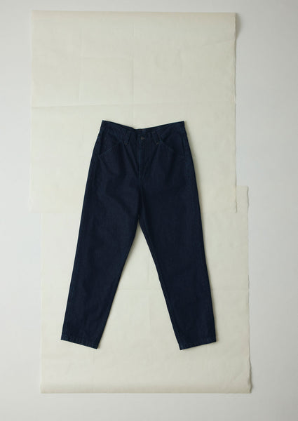 Norv Denim Tapered Trousers Dark