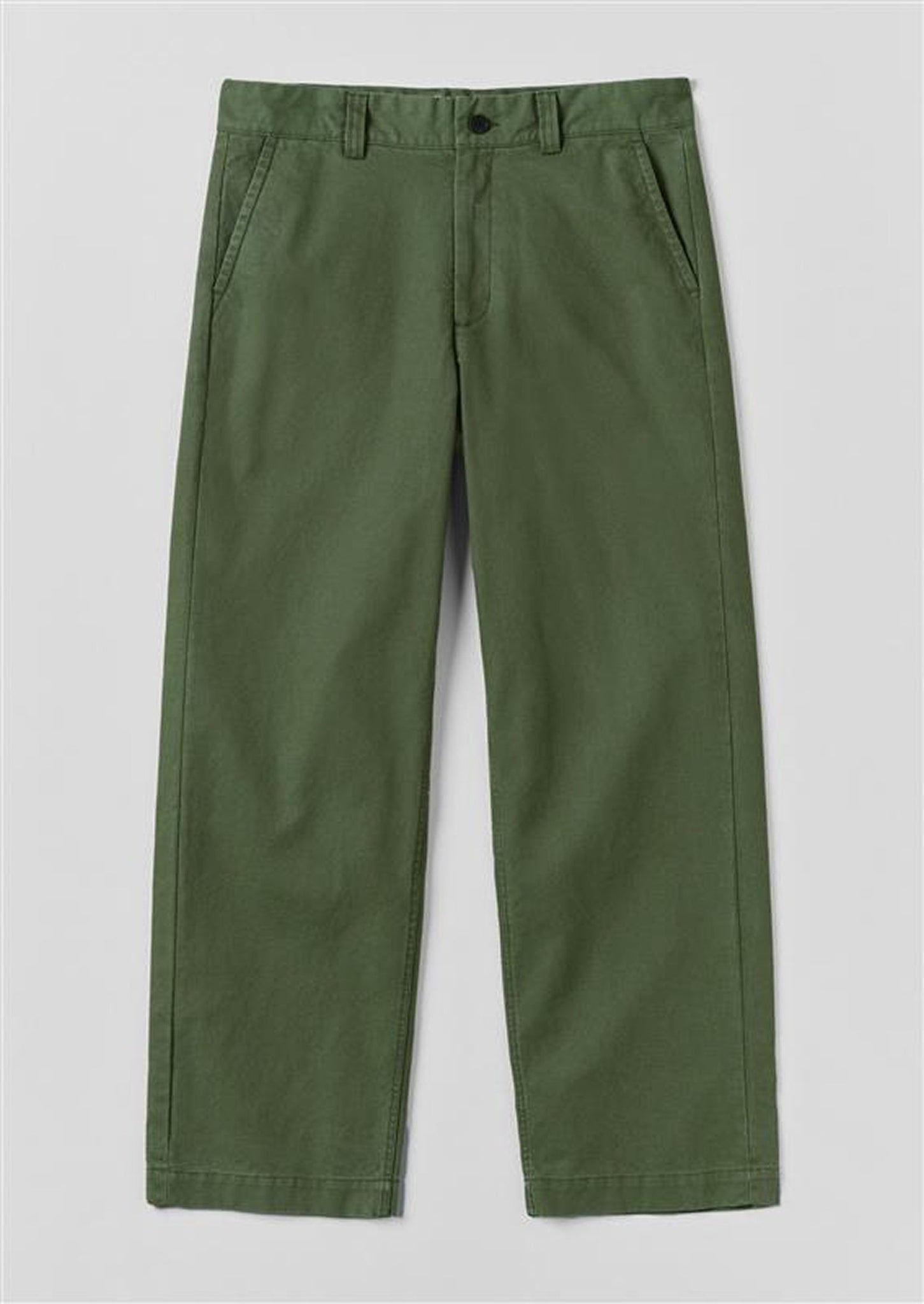 Rory Cotton Canvas Trousers | Balsam Green