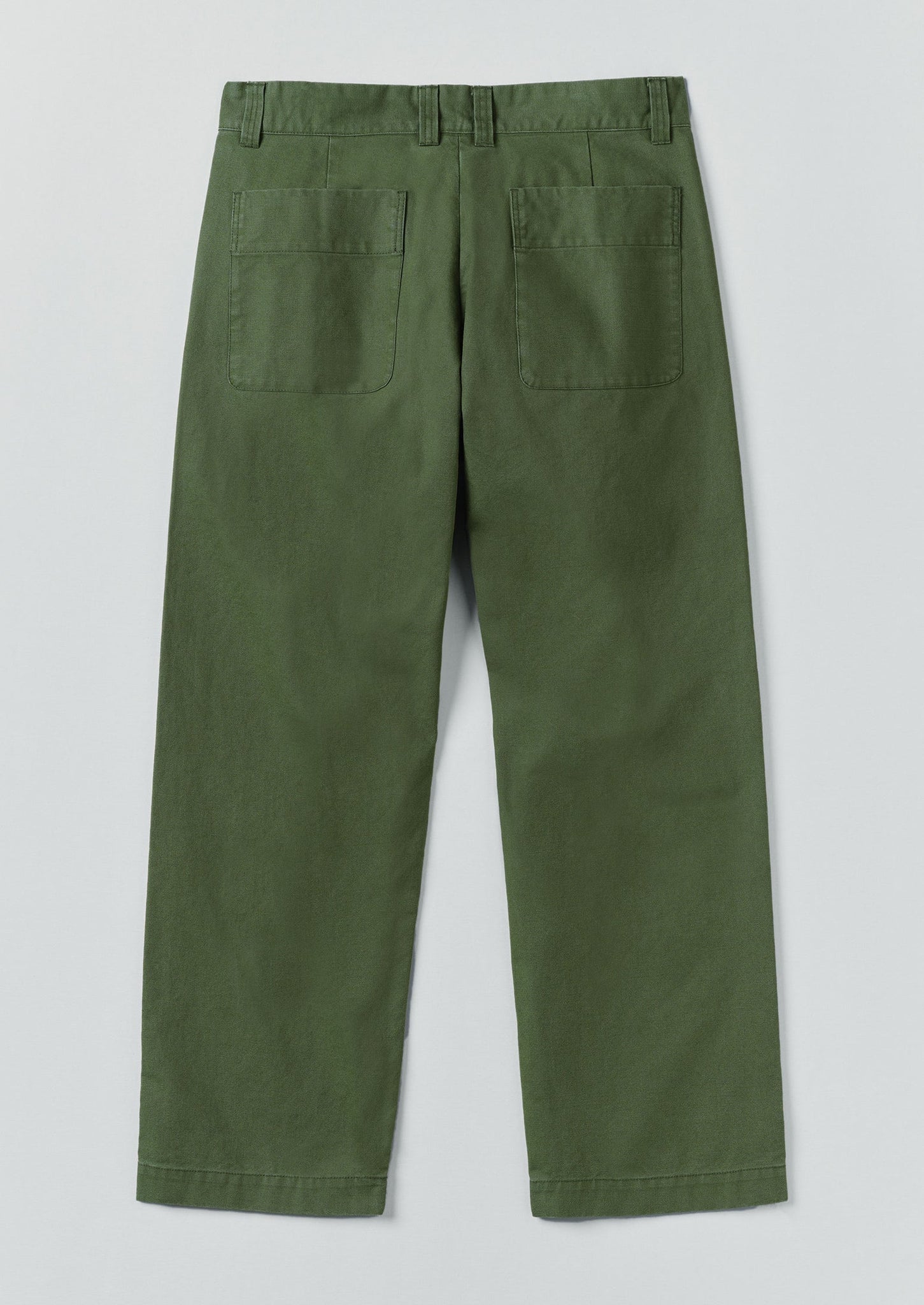 Rory Cotton Canvas Trousers | Balsam Green