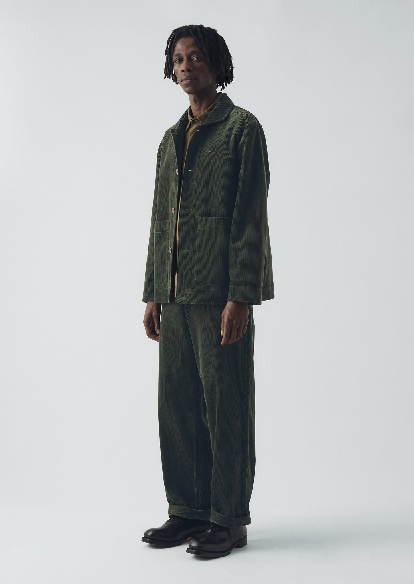 Rory Organic Cord Trousers | Pine