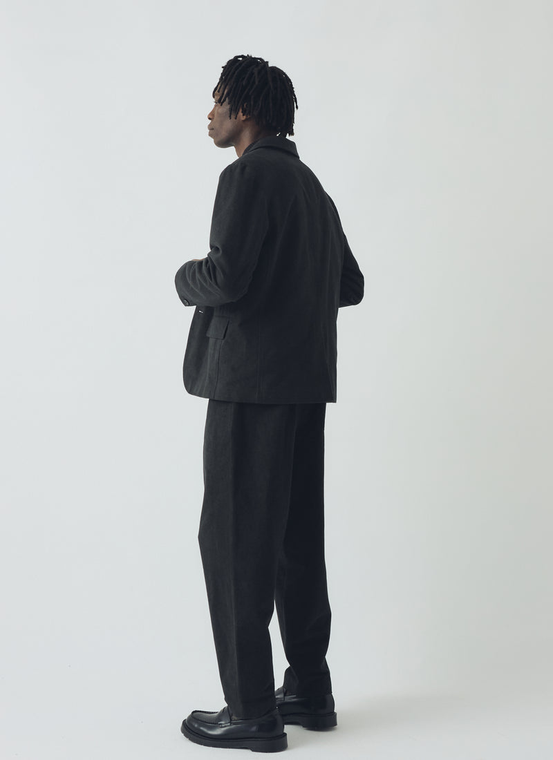 Duncan Brushed Cotton Trousers | Dark Olive