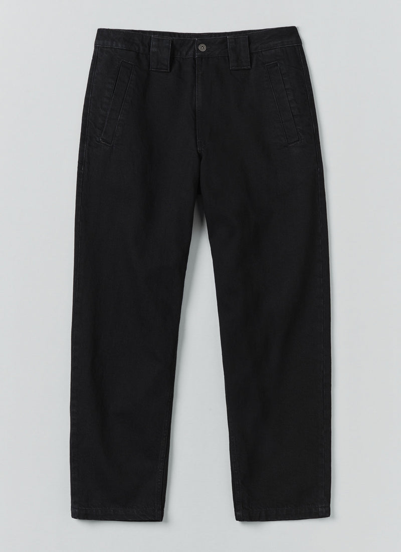 Elliot Denim Tapered Trousers | Carbon Black