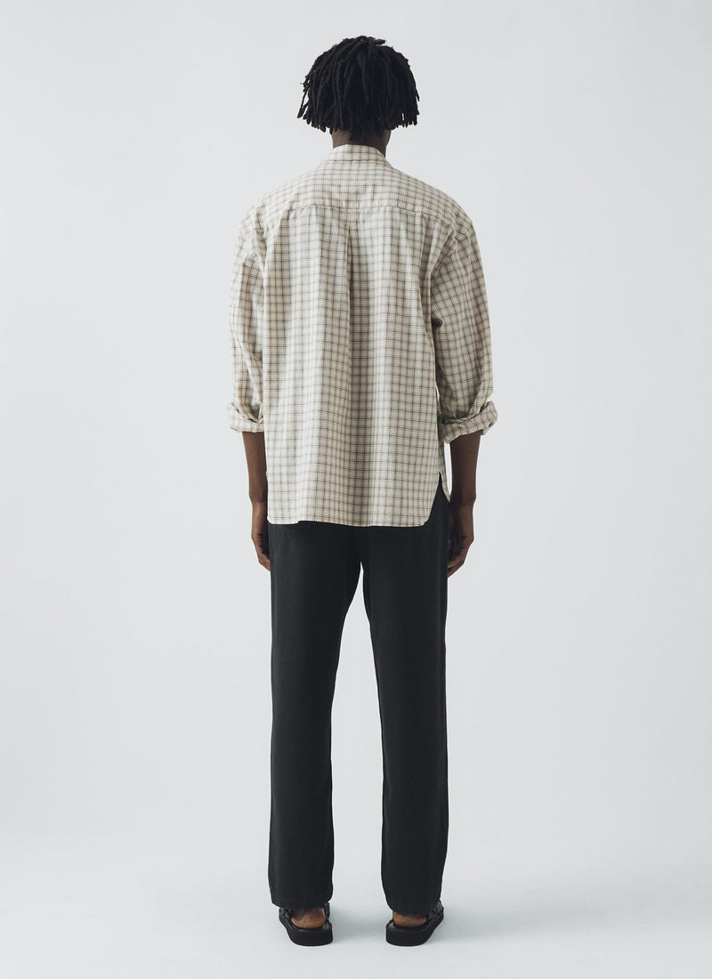 Norv Garment Dyed Tapered Trousers | Charcoal