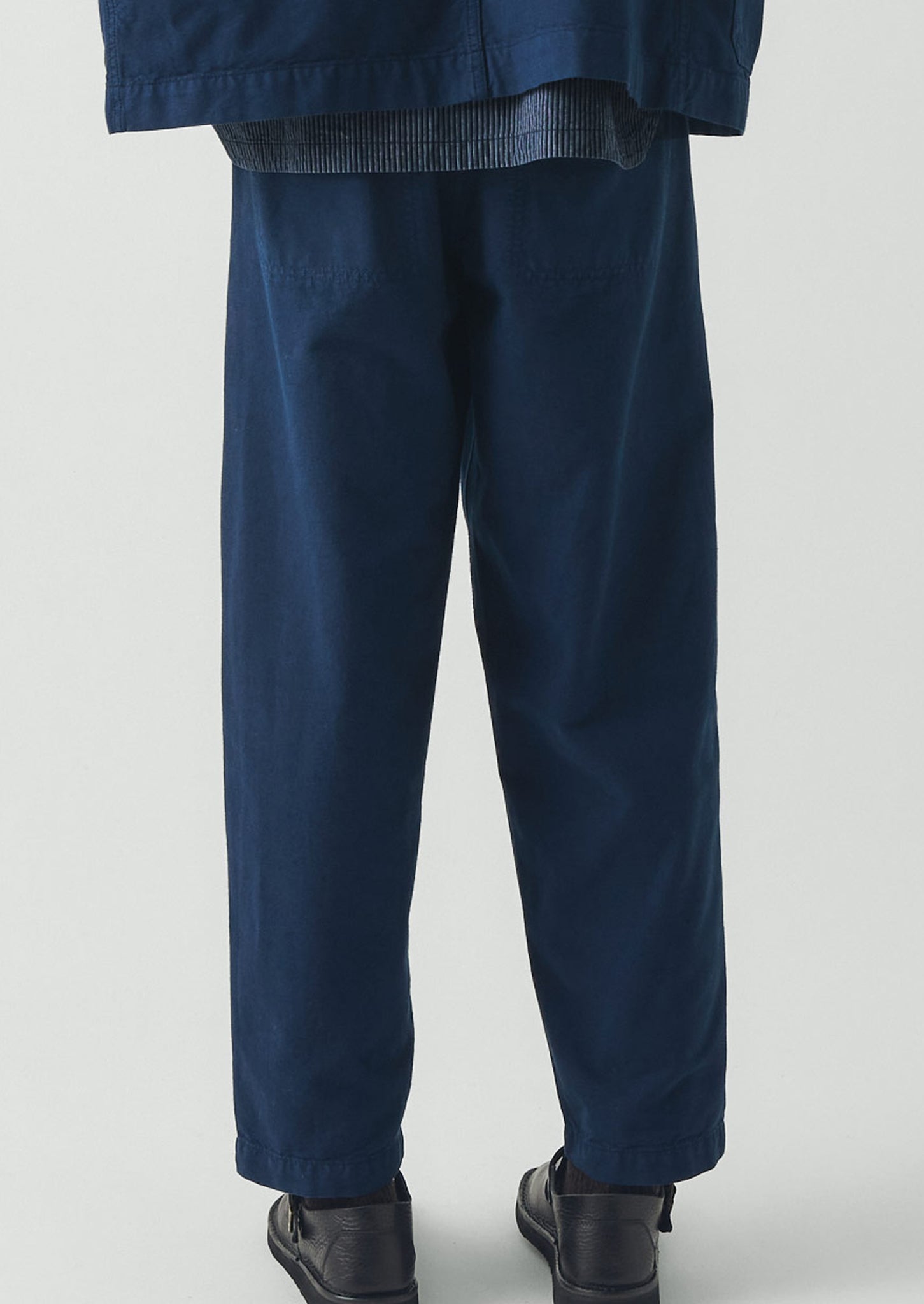 Elliot Garment Dyed Cotton Canvas Trousers | Uniform Blue