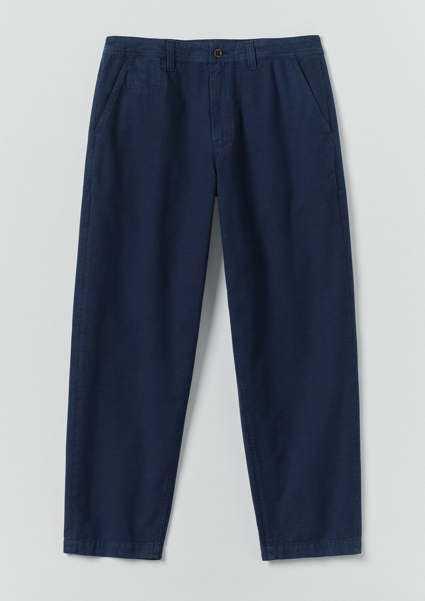 Elliot Garment Dyed Cotton Canvas Trousers | Uniform Blue