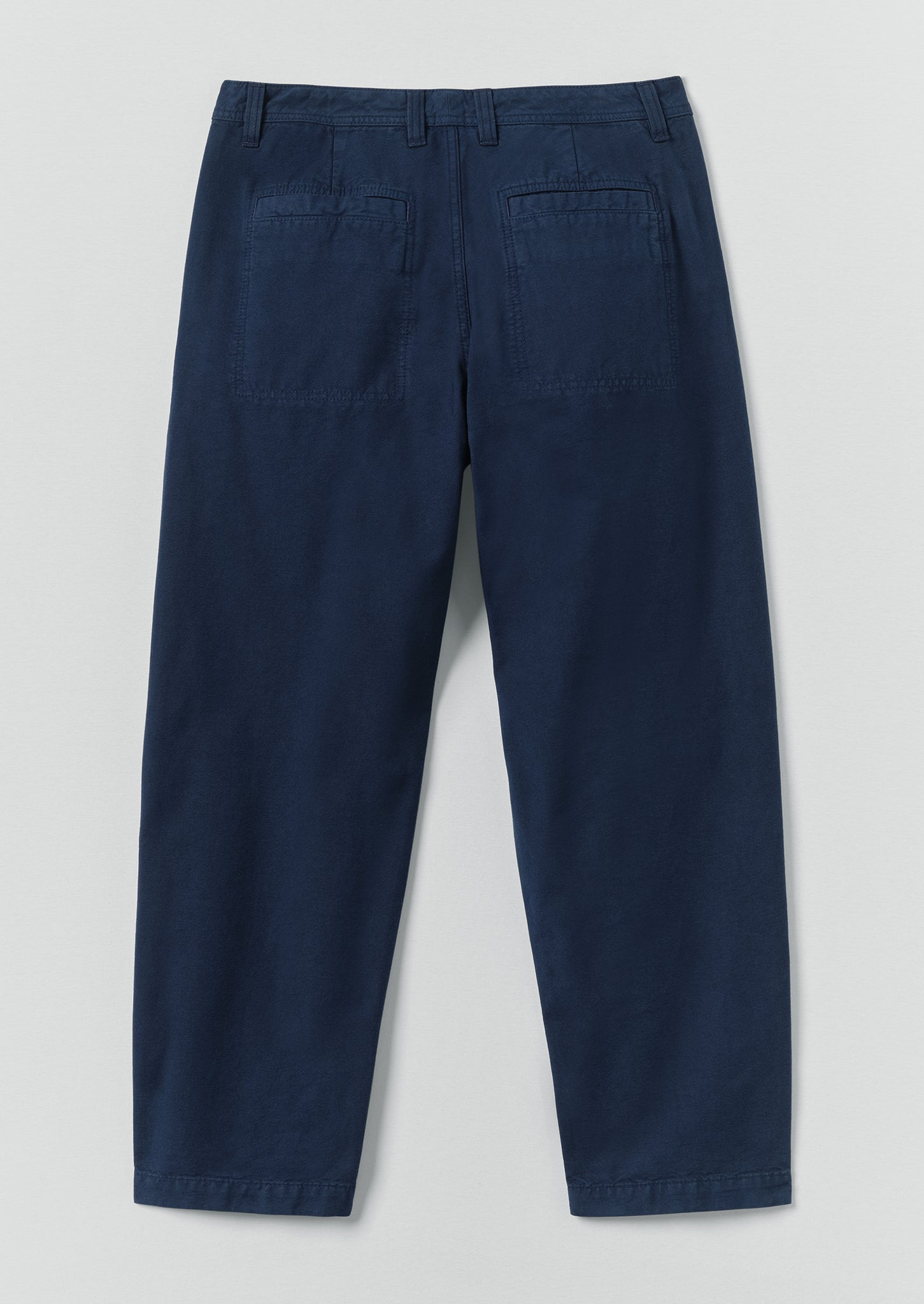 Elliot Garment Dyed Cotton Canvas Trousers | Uniform Blue