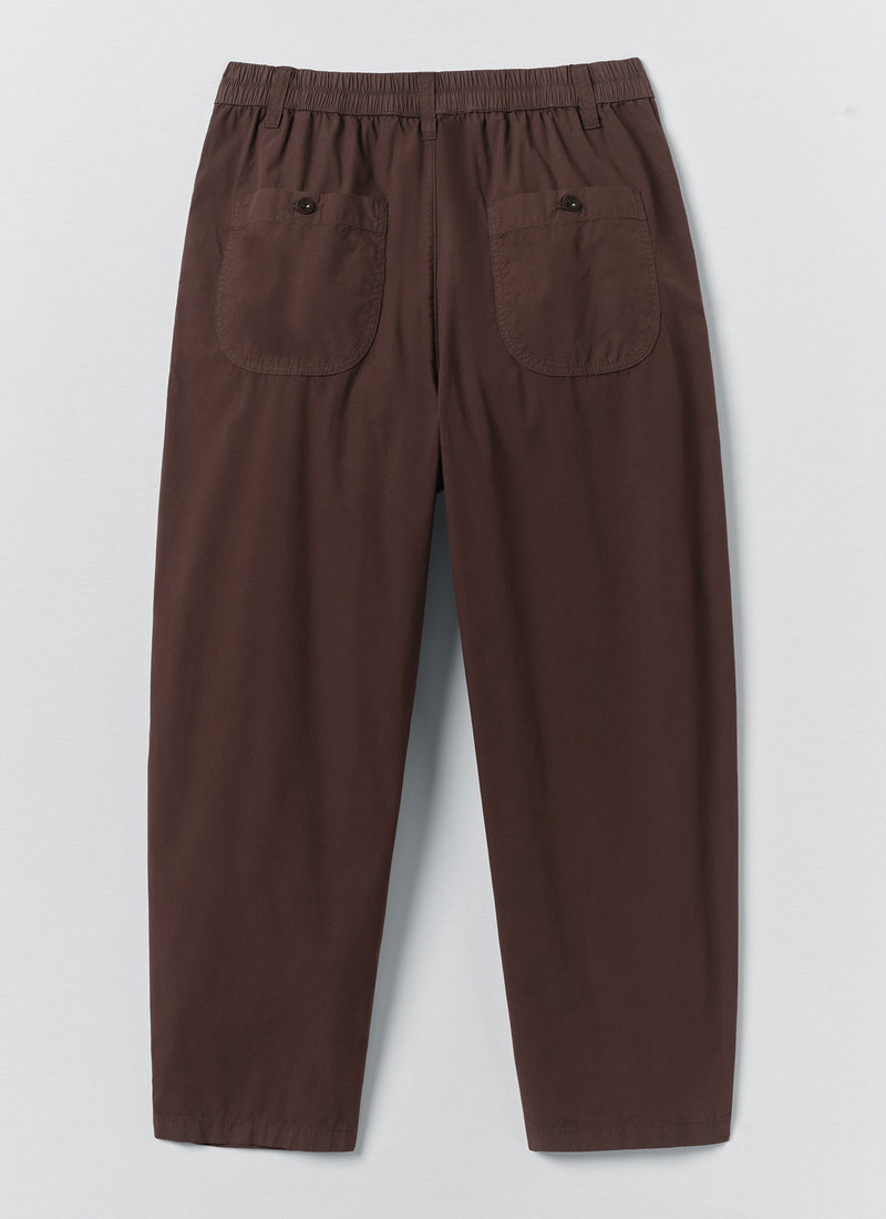 Casper Cotton Poplin Trousers | Fig