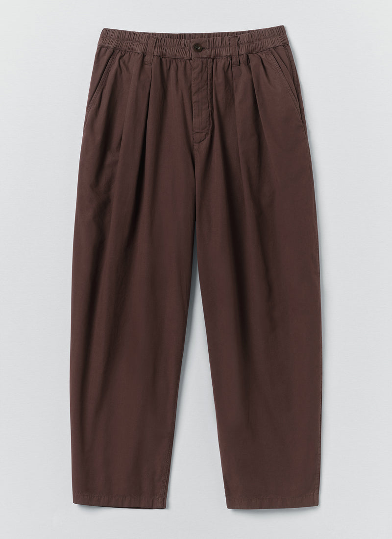 Casper Cotton Poplin Trousers | Fig