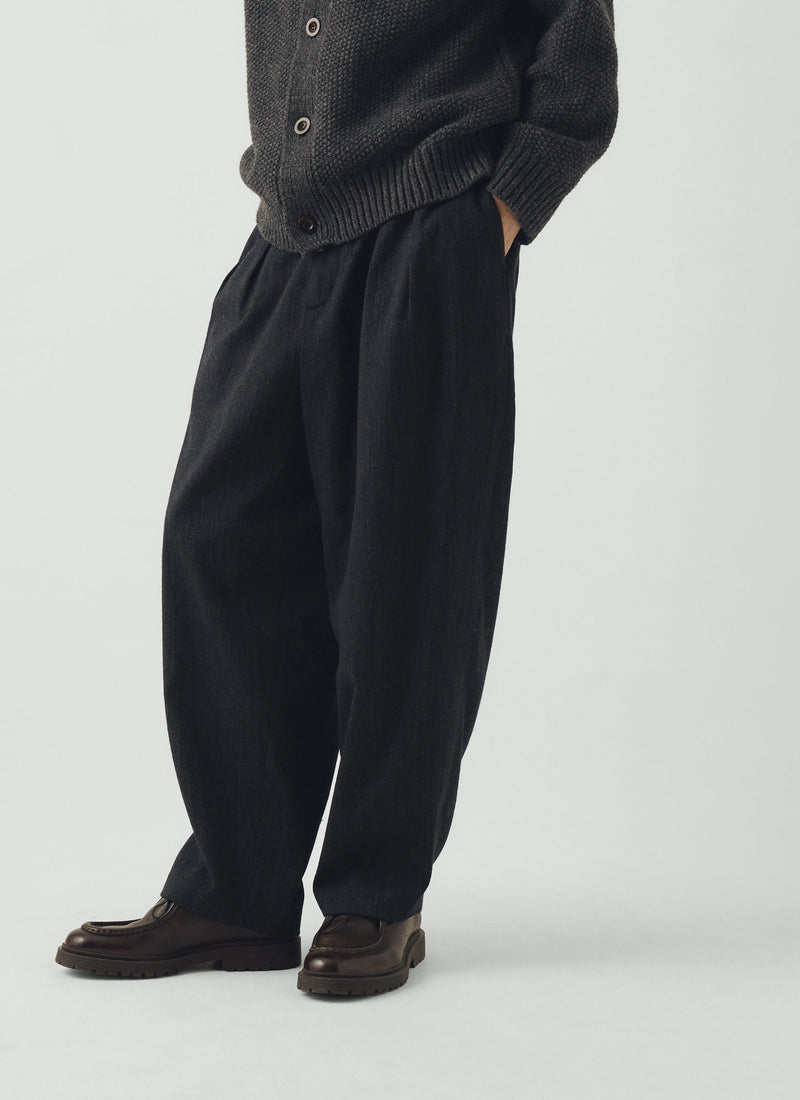 Casper Wool Twill Trousers | Dusking Blue