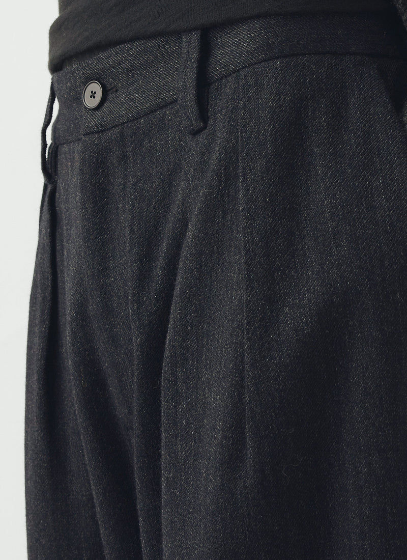 Casper Wool Twill Trousers | Dusking Blue