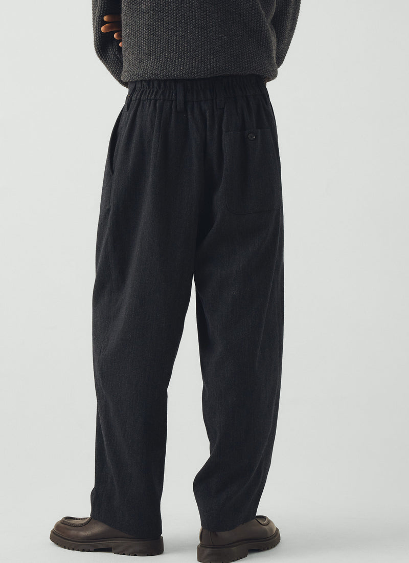 Casper Wool Twill Trousers | Dusking Blue