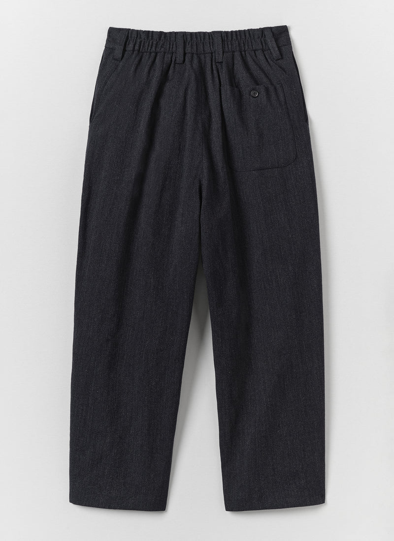Casper Wool Twill Trousers | Dusking Blue