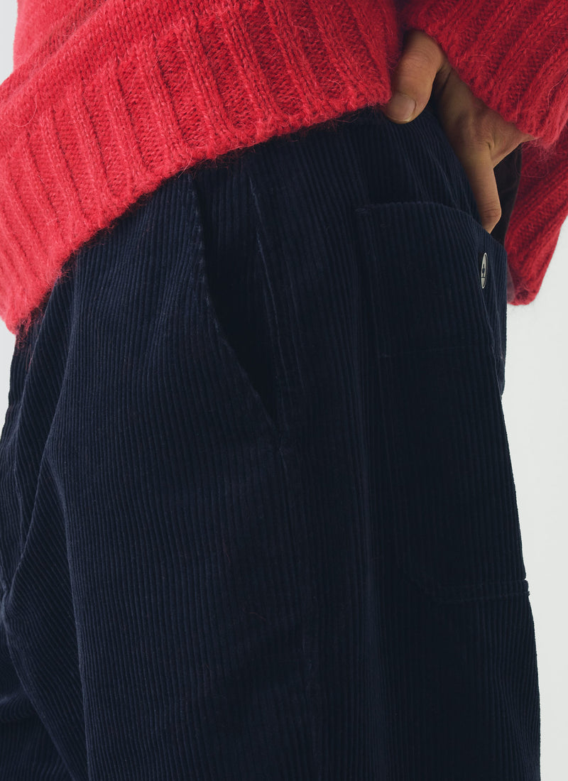 Rory Cotton Cord Trousers | Dark Navy