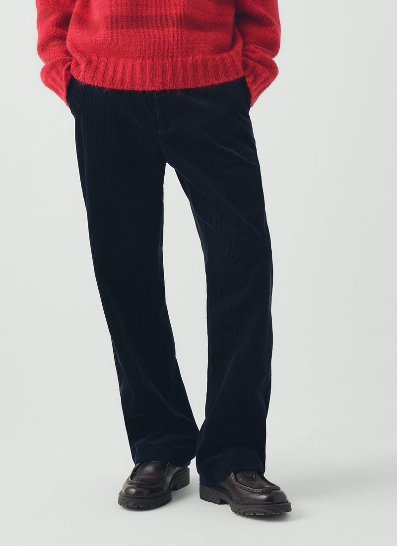 Rory Cotton Cord Trousers | Dark Navy