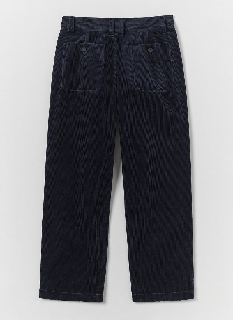 Rory Cotton Cord Trousers | Dark Navy