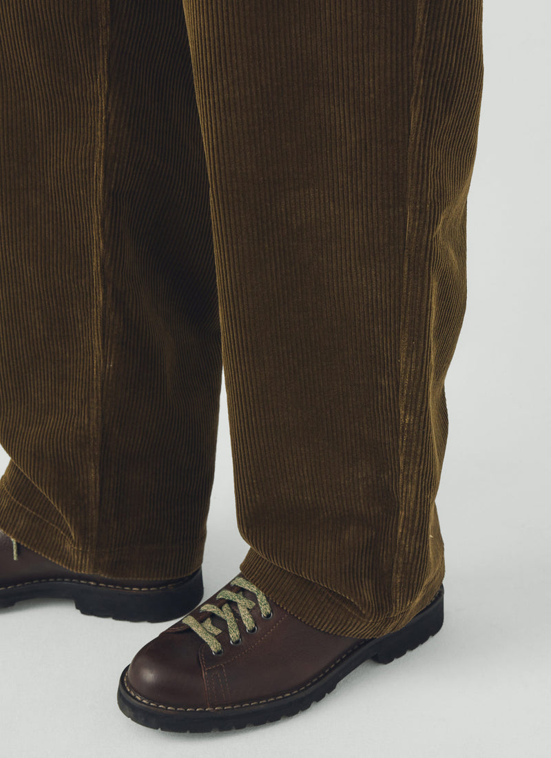 Rory Cotton Cord Trousers | Bronze Green