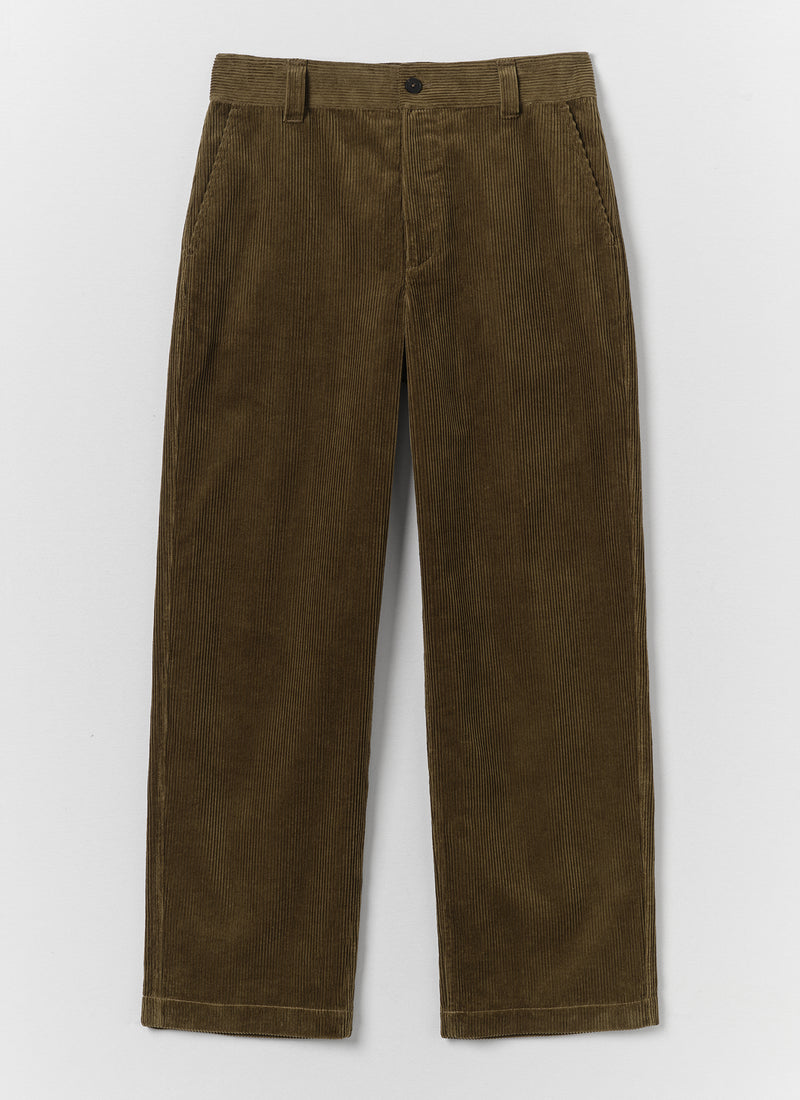 Rory Cotton Cord Trousers | Bronze Green