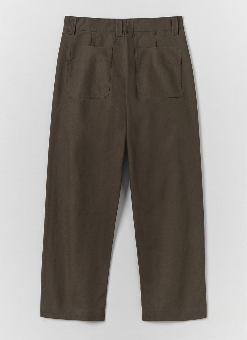 Rory Cotton Canvas Trousers | Flint Grey