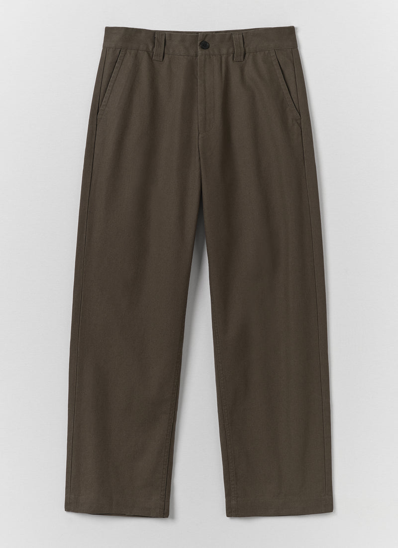 Rory Cotton Canvas Trousers | Flint Grey