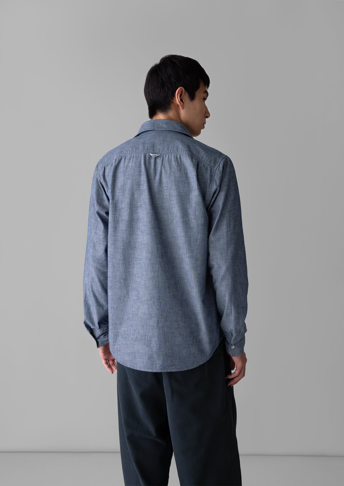 Selvedge Cotton Chambray Shirt | Indigo