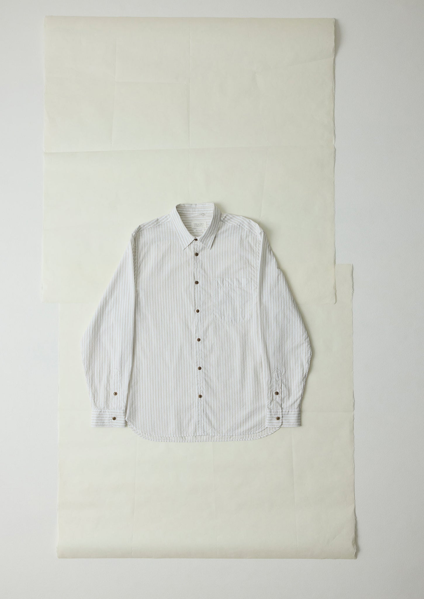 Jacquard Stripe Shirt | Shale Stone
