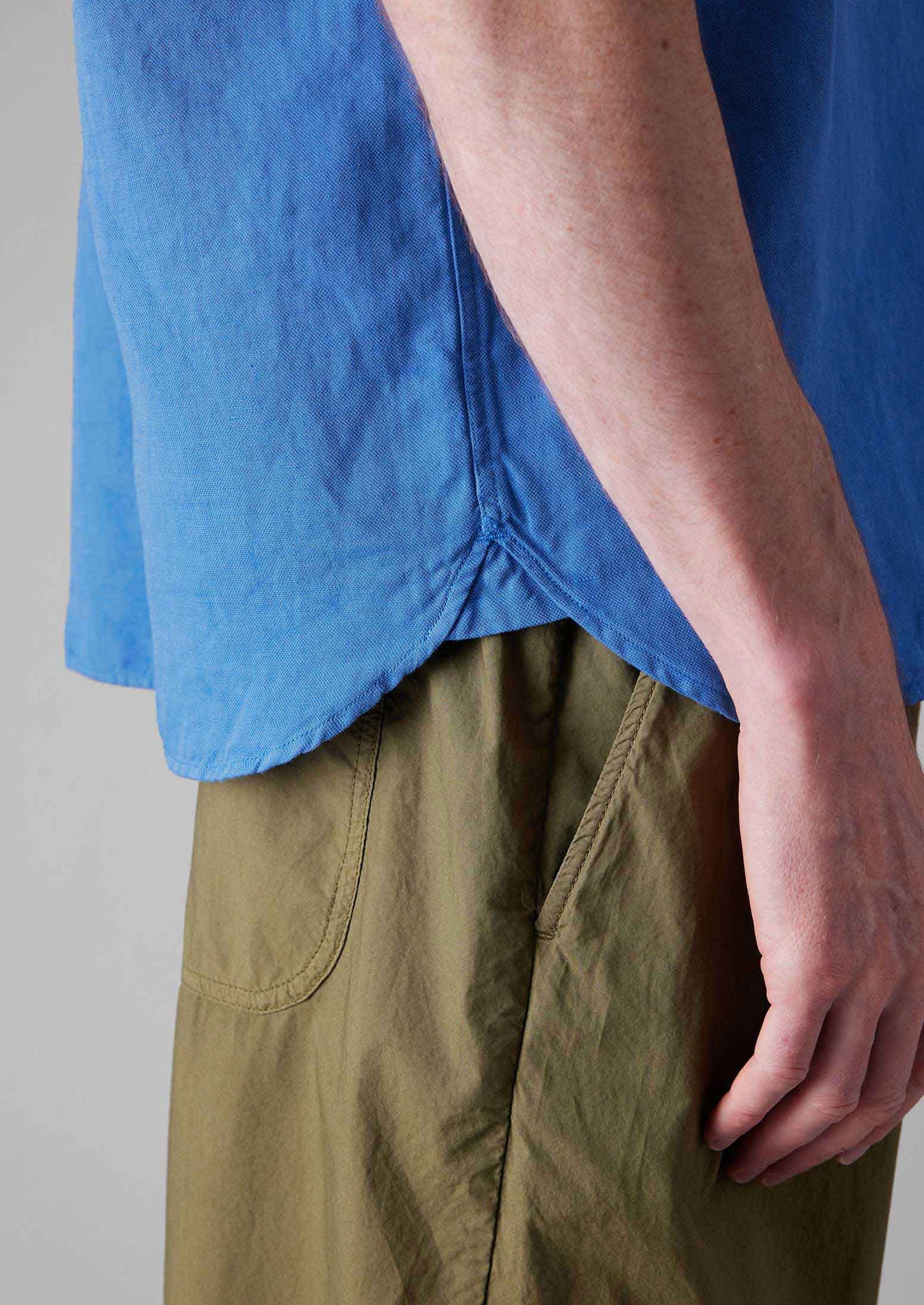 Pullover Short Sleeve Shirt | Sea Blue