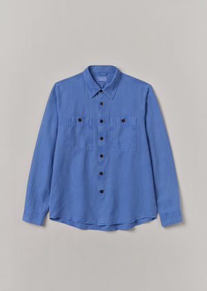 Garment Dyed Patch Pocket Shirt | Baja Blue