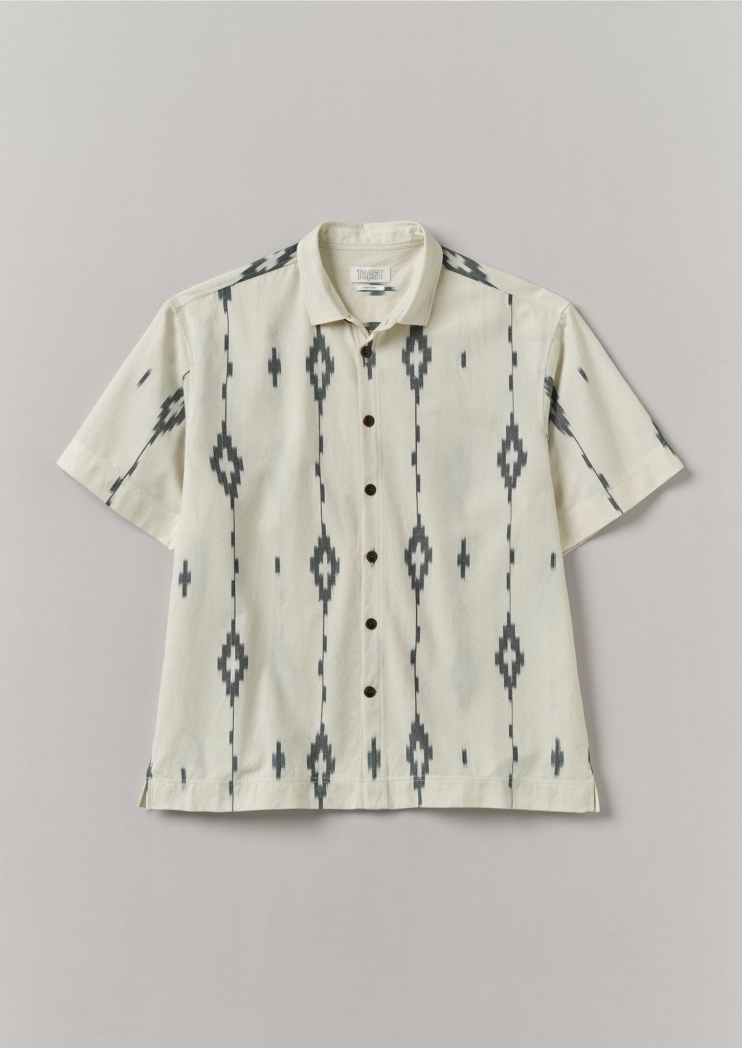 Kite Ikat Shirt | Navy/Ecru