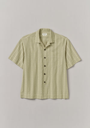 Kite Stripe Cotton Shirt | Olive