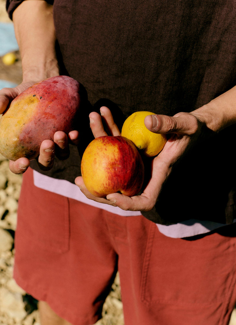 Half Placket Linen Shirt | Rich Earth