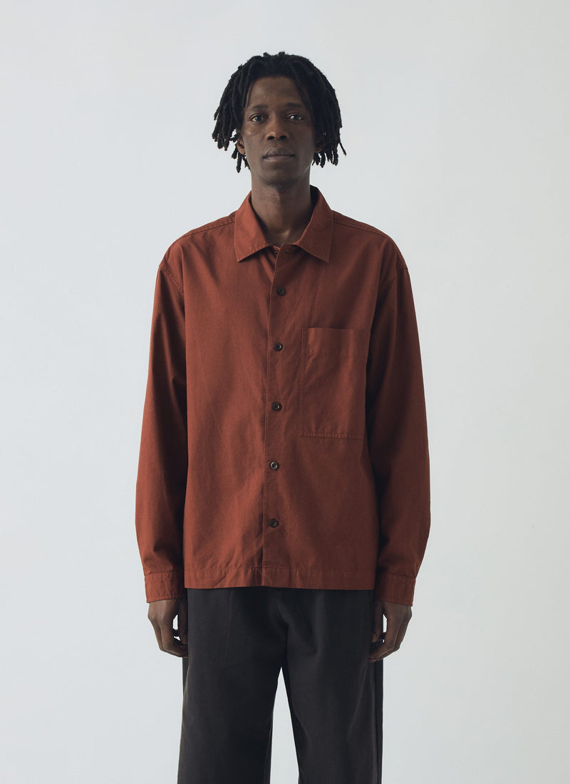 Garment Dyed Oxford Shirt | Cinnamon