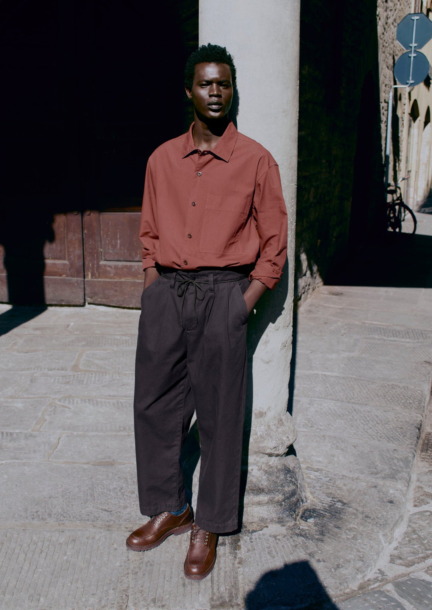 Garment Dyed Oxford Shirt | Cinnamon | TOAST